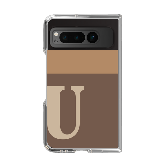 Clear Case［ Original - initial two tone - U brown ］