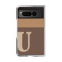 Clear Case［ Original - initial two tone - U brown ］