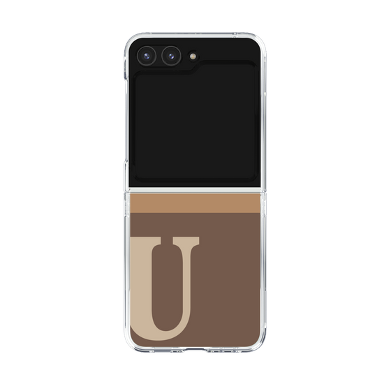 Clear Case［ Original - initial two tone - U brown ］