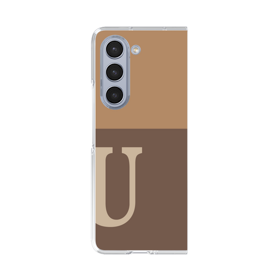 Clear Case［ Original - initial two tone - U brown ］