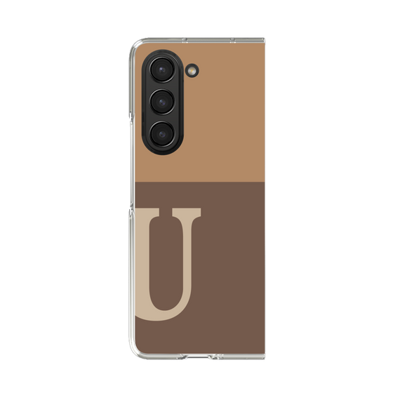 Clear Case［ Original - initial two tone - U brown ］
