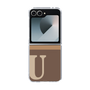 Clear Case［ オリジナル - initial two tone - U brown ］