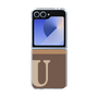 Clear Case［ オリジナル - initial two tone - U brown ］