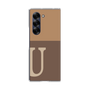 Clear Case［ オリジナル - initial two tone - U brown ］