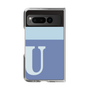Clear Case［ Original - initial two tone - U blue ］