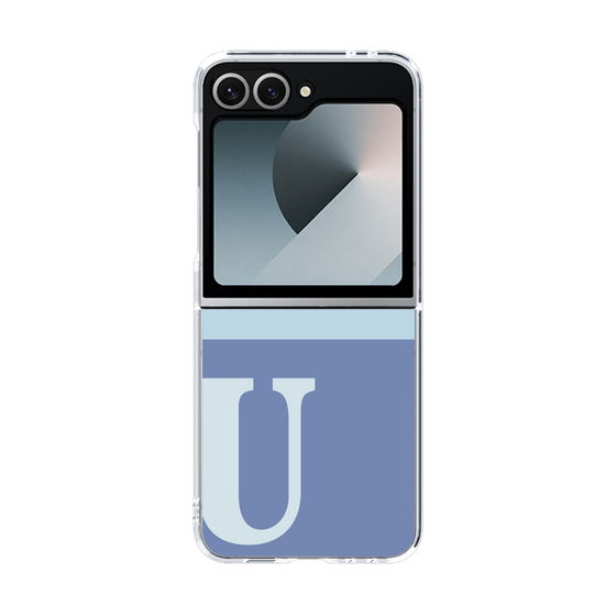 Clear Case［ オリジナル - initial two tone - U blue ］