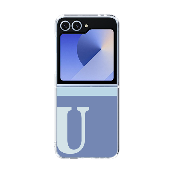 Clear Case［ オリジナル - initial two tone - U blue ］