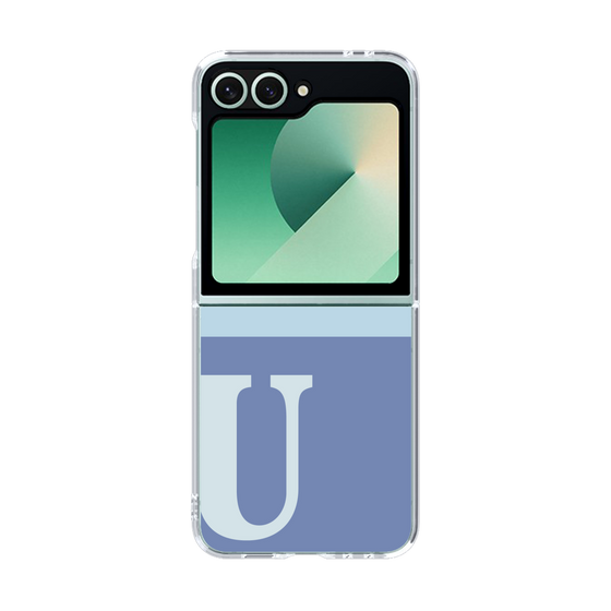 Clear Case［ オリジナル - initial two tone - U blue ］