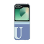 Clear Case［ オリジナル - initial two tone - U blue ］