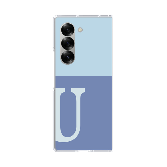 Clear Case［ オリジナル - initial two tone - U blue ］