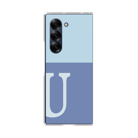 Clear Case［ オリジナル - initial two tone - U blue ］