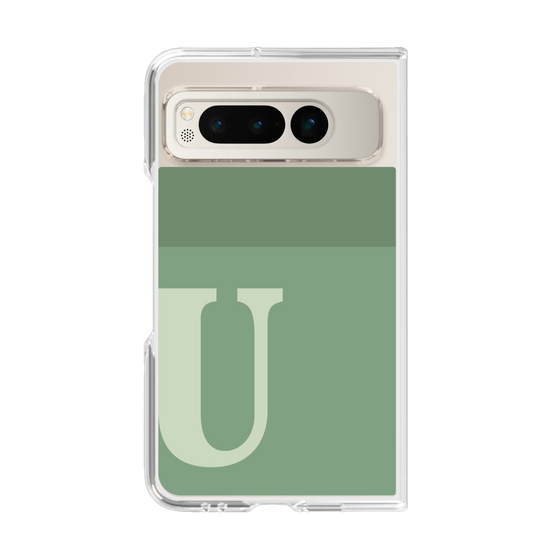 Clear Case［ Original - initial two tone - U green ］