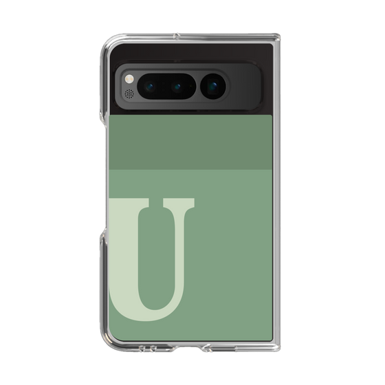 Clear Case［ Original - initial two tone - U green ］