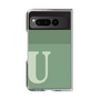 Clear Case［ Original - initial two tone - U green ］