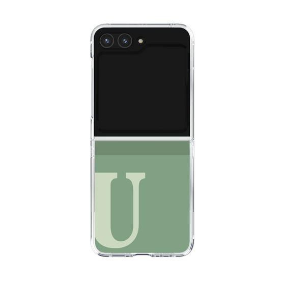 Clear Case［ Original - initial two tone - U green ］