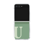 Clear Case［ Original - initial two tone - U green ］