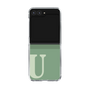 Clear Case［ Original - initial two tone - U green ］