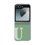 Clear Case［ オリジナル - initial two tone - U green ］