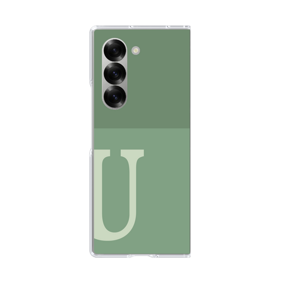 Clear Case［ オリジナル - initial two tone - U green ］
