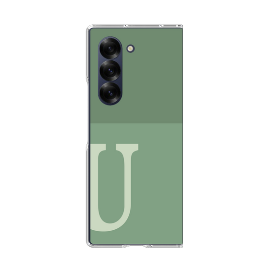 Clear Case［ オリジナル - initial two tone - U green ］