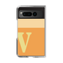 Clear Case［ Original - initial two tone - V orange ］