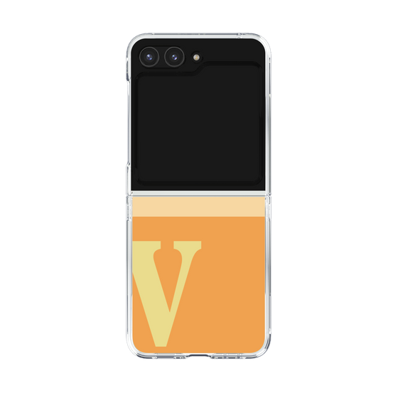 Clear Case［ Original - initial two tone - V orange ］