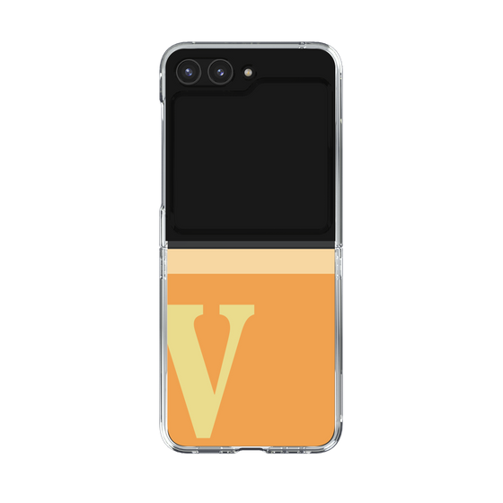 Clear Case［ Original - initial two tone - V orange ］