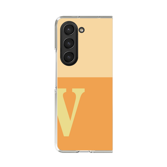 Clear Case［ Original - initial two tone - V orange ］