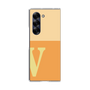 Clear Case［ オリジナル - initial two tone - V orange ］