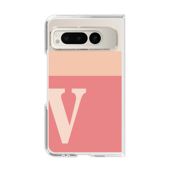 Clear Case［ Original - initial two tone - V pink ］