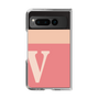 Clear Case［ Original - initial two tone - V pink ］