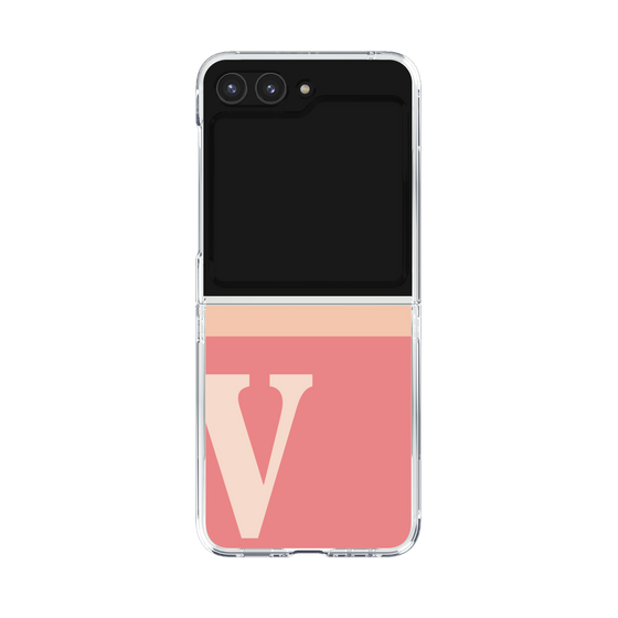 Clear Case［ Original - initial two tone - V pink ］