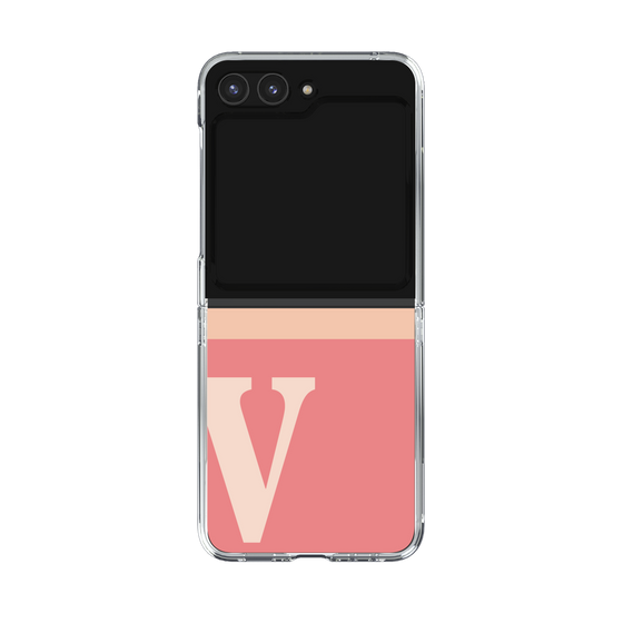 Clear Case［ Original - initial two tone - V pink ］