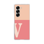 Clear Case［ オリジナル - initial two tone - V pink ］