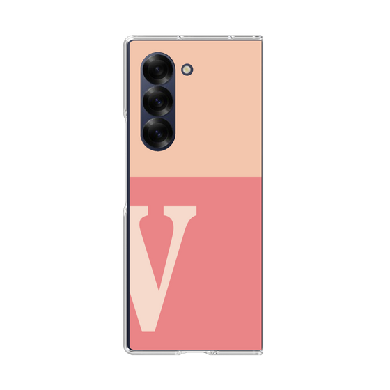 Clear Case［ オリジナル - initial two tone - V pink ］