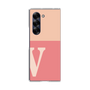 Clear Case［ オリジナル - initial two tone - V pink ］