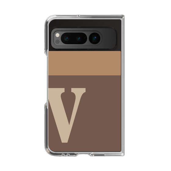 Clear Case［ Original - initial two tone - V brown ］