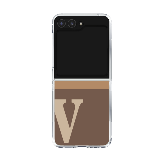 Clear Case［ Original - initial two tone - V brown ］