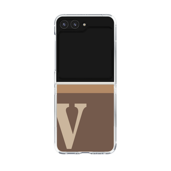 Clear Case［ Original - initial two tone - V brown ］