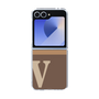 Clear Case［ オリジナル - initial two tone - V brown ］