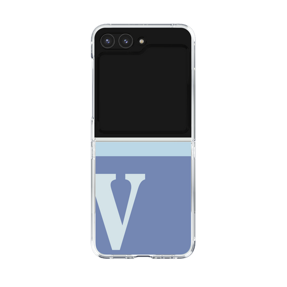 Clear Case［ Original - initial two tone - V blue ］