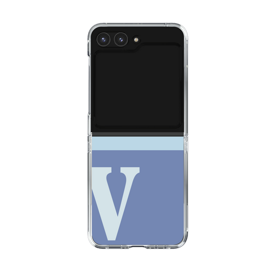 Clear Case［ Original - initial two tone - V blue ］