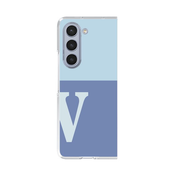 Clear Case［ Original - initial two tone - V blue ］