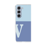 Clear Case［ Original - initial two tone - V blue ］