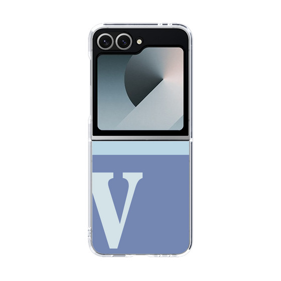Clear Case［ オリジナル - initial two tone - V blue ］