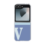 Clear Case［ オリジナル - initial two tone - V blue ］
