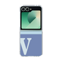 Clear Case［ オリジナル - initial two tone - V blue ］