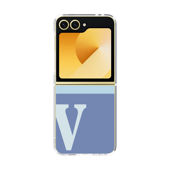 Clear Case［ オリジナル - initial two tone - V blue ］