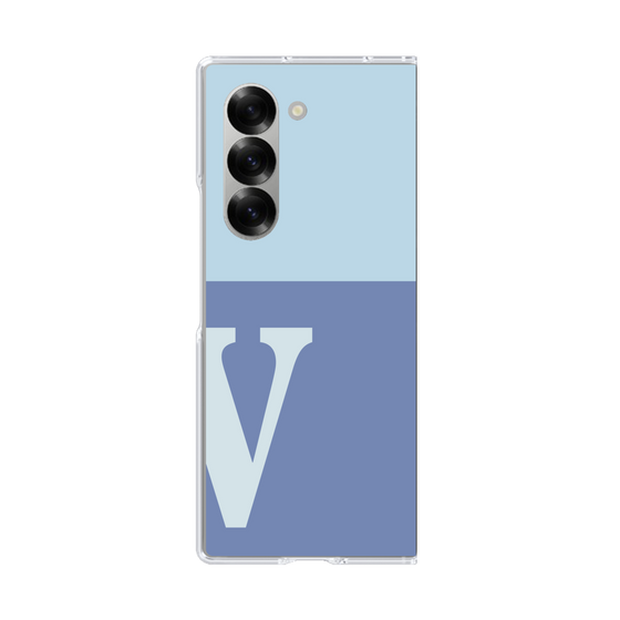 Clear Case［ オリジナル - initial two tone - V blue ］