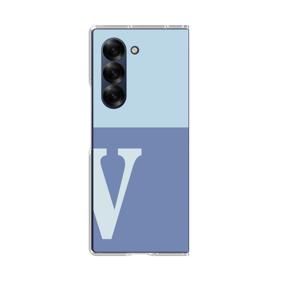 Clear Case［ オリジナル - initial two tone - V blue ］